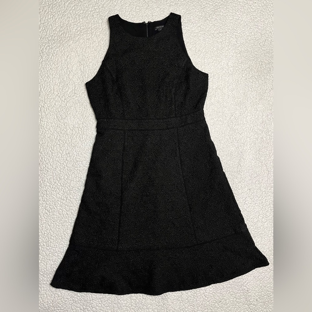 Ann Taylor Black Lace A-line Dress - Picture 3 of 12